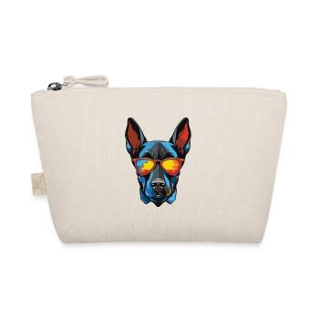 Doberman Dog Head Portrait Cool - Organic Pouch - nature - Front