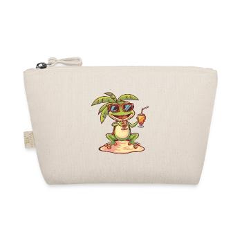 Frog Summer Beach Vacation - Organic Pouch - nature - Front