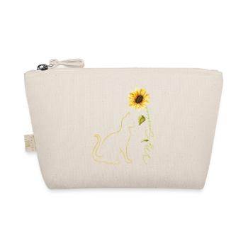 Cat Sunflower, Cute Cat Tees Sunshine Cat Lover - Trousse biologique - nature - Devant