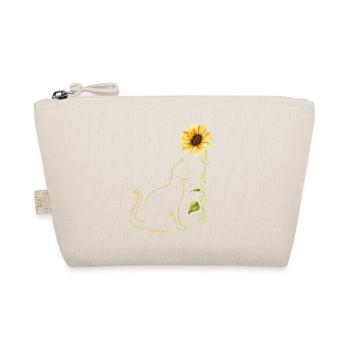 Best Cat Mom Ever Sunflower Mother's Day Cat Lover - Organic Pouch - nature - Front