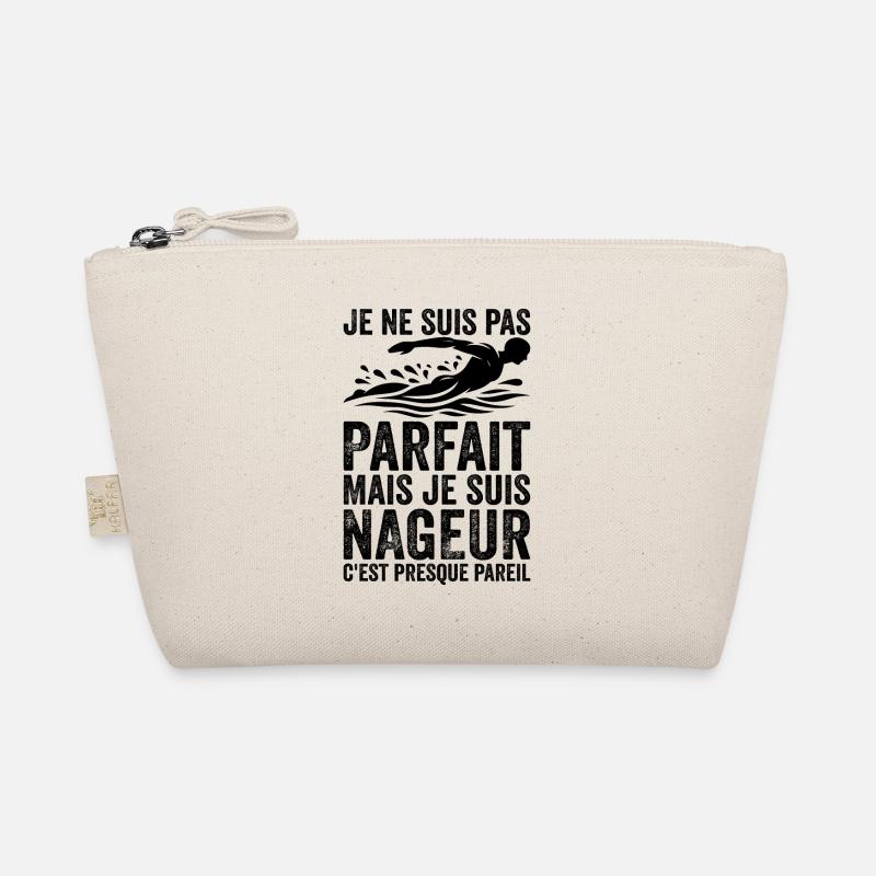 Swimmer - I'm not perfect I'm a swimmer Organic Pouch
