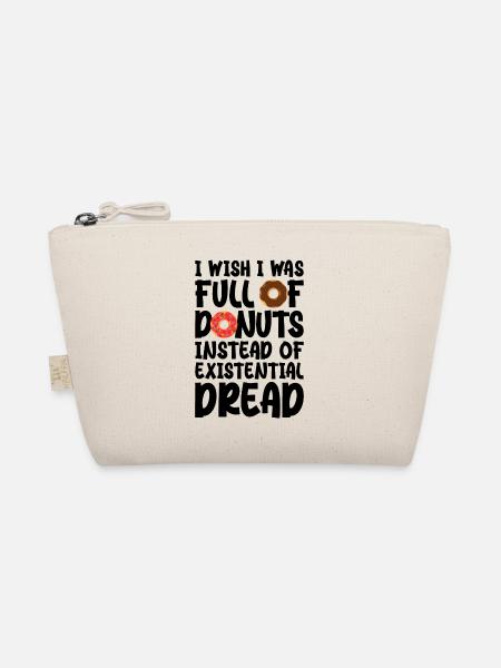 I wish I was full of donuts instead of existential - Organic Pouch - nature - Front