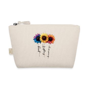 Sommer Blumen Blume Inspiration Motivation Spruch - Bio-Täschchen - Natur - Vorne