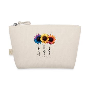 Sommer Blumen Blume Inspiration Motivation Spruch - Bio-Täschchen - Natur - Vorne