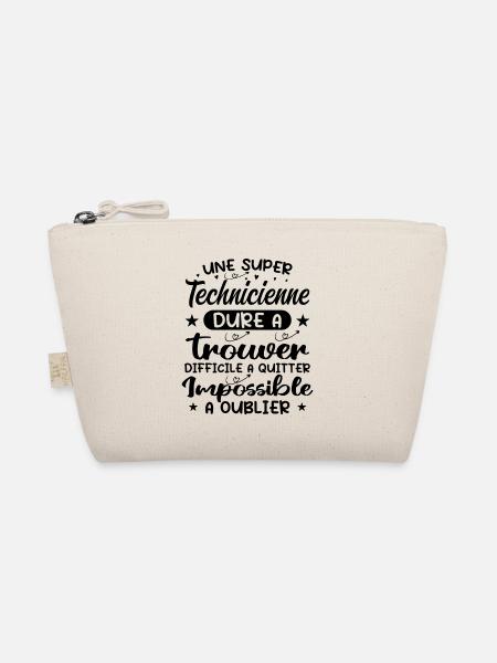 Une Super Technicienne - Cadeau technicienne - Trousse biologique - nature - Devant