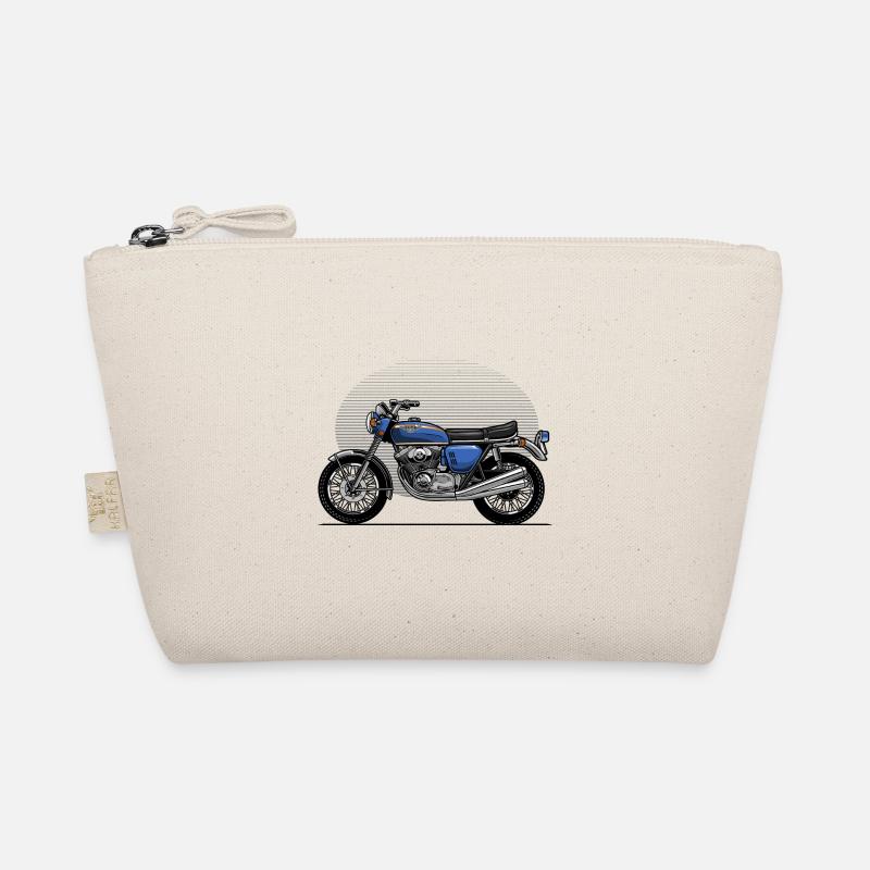 Oldtimer-Motorrad - Bio-Täschchen - Natur