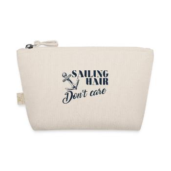 Sail hair but no matter funny sailor design - Organic Pouch - nature - Front