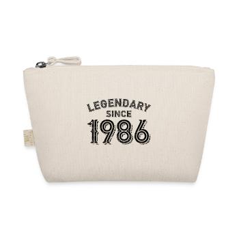 1986 Birthday Born Year 86 Celebration - Organic Pouch - nature - Front