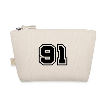 91 Number Symbol - Organic Pouch - nature - Front