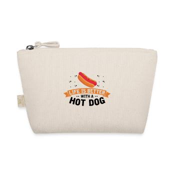La vie est meilleure avec Hot Dog Hotdog BBQ - Trousse biologique - nature - Devant