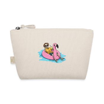 Strand Pool Flamingo Cocktail Baden - Bio-Täschchen - Natur - Vorne