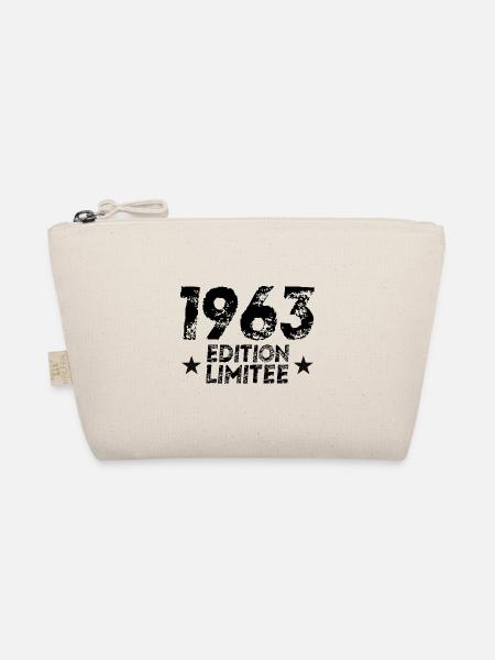 1963 Limited Edition Geburtstagsgeschenk!! - Bio-Täschchen - Natur - Vorne