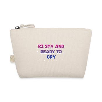 Bi Shy and Ready to Cry Bisexual Introvert Bi - Bio-Täschchen - Natur - Vorne