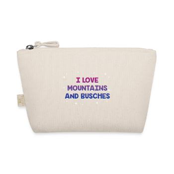 I Love Mountains and Busches Bisexual LGBTQ Bi - Bio-Täschchen - Natur - Vorne