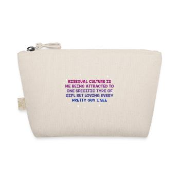Bisexual Is Being Attracted Bi LGBTQ Bi Pride - Organic Pouch - nature - Front