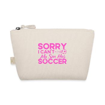 Sports Fan Football Mama Son Gift - Organic Pouch - nature - Front