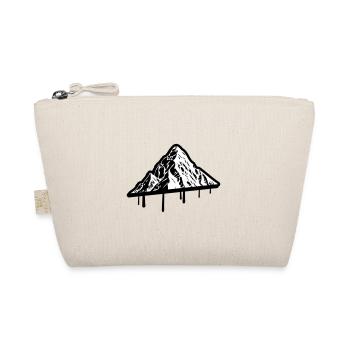 Berg Silhouette Symbol Mountains - Bio-Täschchen - Natur - Vorne