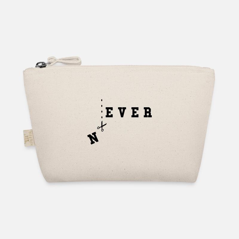 Never Text WordPlay Never Infinity Humor Organic Pouch