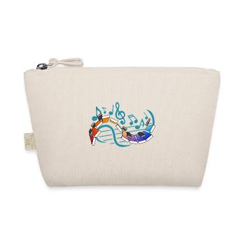 Piano Musical Notes Street Art - Organic Pouch - nature - Front