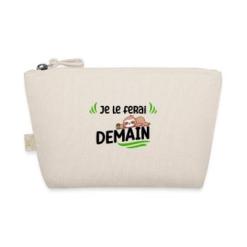 Je Le Ferai Demain Cadeau Drôle Paresseux Flemmard - Trousse biologique - nature - Devant