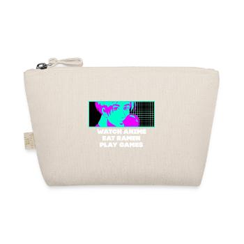 Watch Anime Eat Ramen Play Games Manga Ga - Organic Pouch - nature - Front