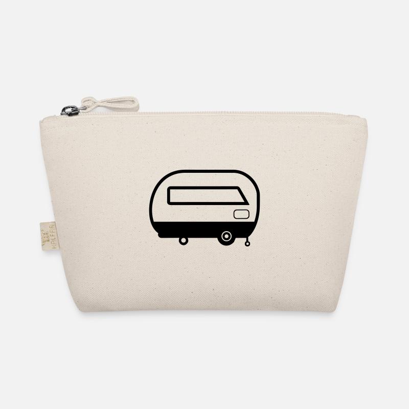 Kleiner Wohnwagen - Bio-Täschchen - Natur
