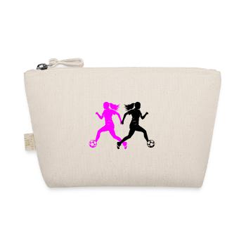 Joueuse De Football Silhouette Joueuse De Football Femme - Trousse biologique - nature - Devant