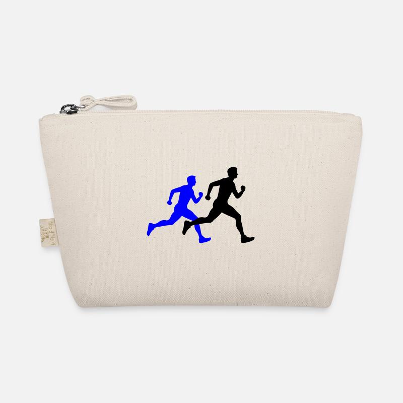Running Marathon Mann Silhouette Bio-Täschchen