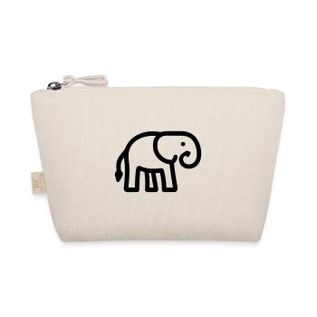 Elefant - Bio-Täschchen - Natur - Vorne