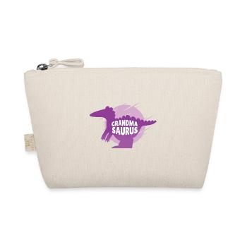 Grandma Saurus - Funny Grandmother Dinosaur - Organic Pouch - nature - Front