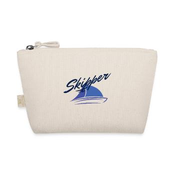 Segeln Segelboot Segler Boot Skipper Geschenk - Bio-Täschchen - Natur - Vorne