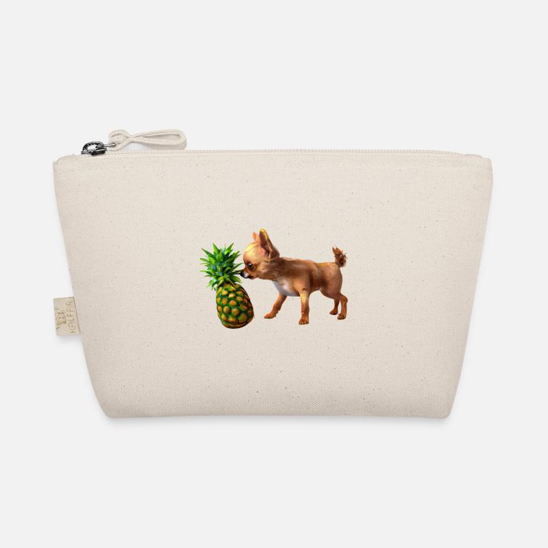 Chihuahua with pineapple Organic Pouch