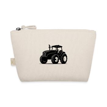 Traktor Farmer Symbol Bauer - Bio-Täschchen - Natur - Vorne