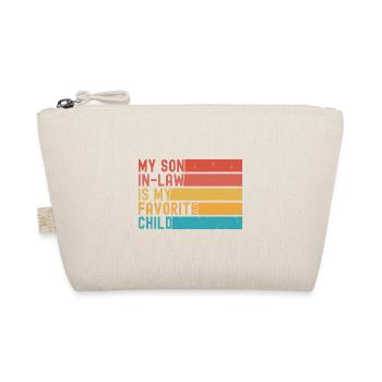 Mein Schwiegersohn Ist Mein Lieblingskind Lustiger Retro - Bio-Täschchen - Natur - Vorne
