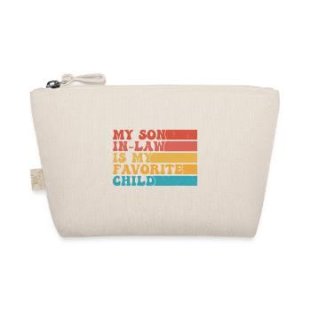 My Son In Law Is My Favorite Child Funny Retro - Organic Pouch - nature - Front