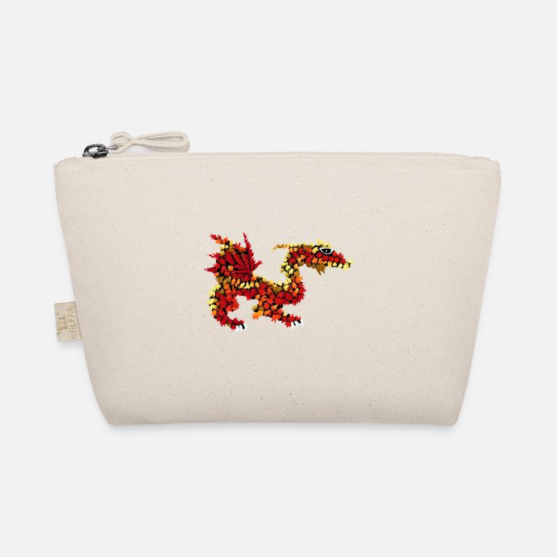 Drache aus Herbstlaub Bio-Täschchen