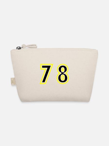 78 Zahl College - Bio-Täschchen - Natur - Vorne