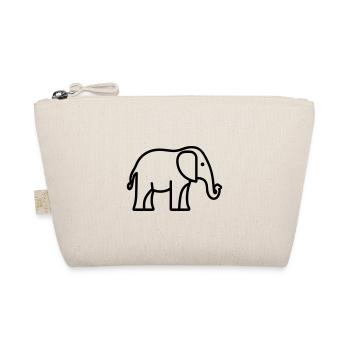 Elefant - Bio-Täschchen - Natur - Vorne