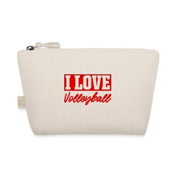 J’adore le volleyball - Trousse biologique - nature - Devant