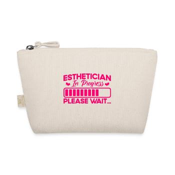 Beautician Makeup Artist Cosmetics Gift - Organic Pouch - nature - Front