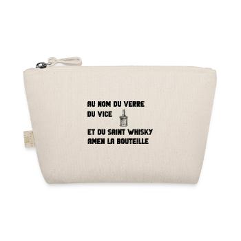 Au nom du whisky amen la bouteille - Trousse biologique - nature - Devant