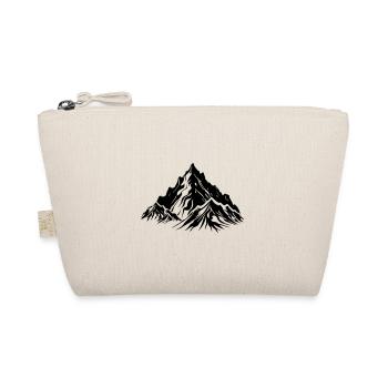 Mountains Nature Symbol Silhouette - Organic Pouch - nature - Front