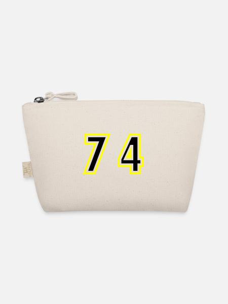 74 Number College - Organic Pouch - nature - Front