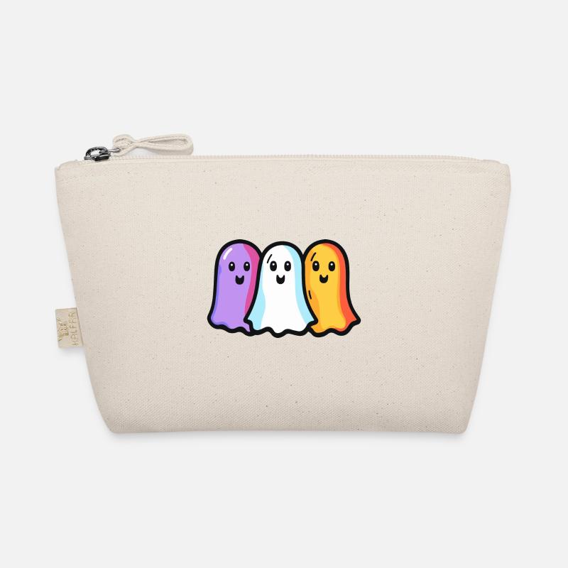 Geister Halloween Bunt Bio-Täschchen