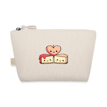 Cake Couple Cake Love Heart Comic - Organic Pouch - nature - Front