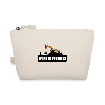 Excavator excavator driver excavator driver construction site - Organic Pouch - nature - Front