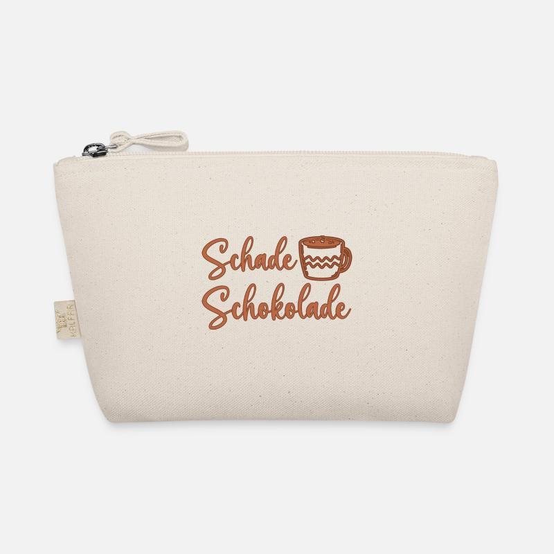 Schade Schokolade Kakao Spruch Ciao Kakao Witzig - Bio-Täschchen - Natur
