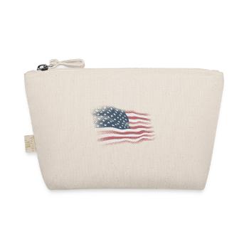 USA flag - Organic Pouch - nature - Front