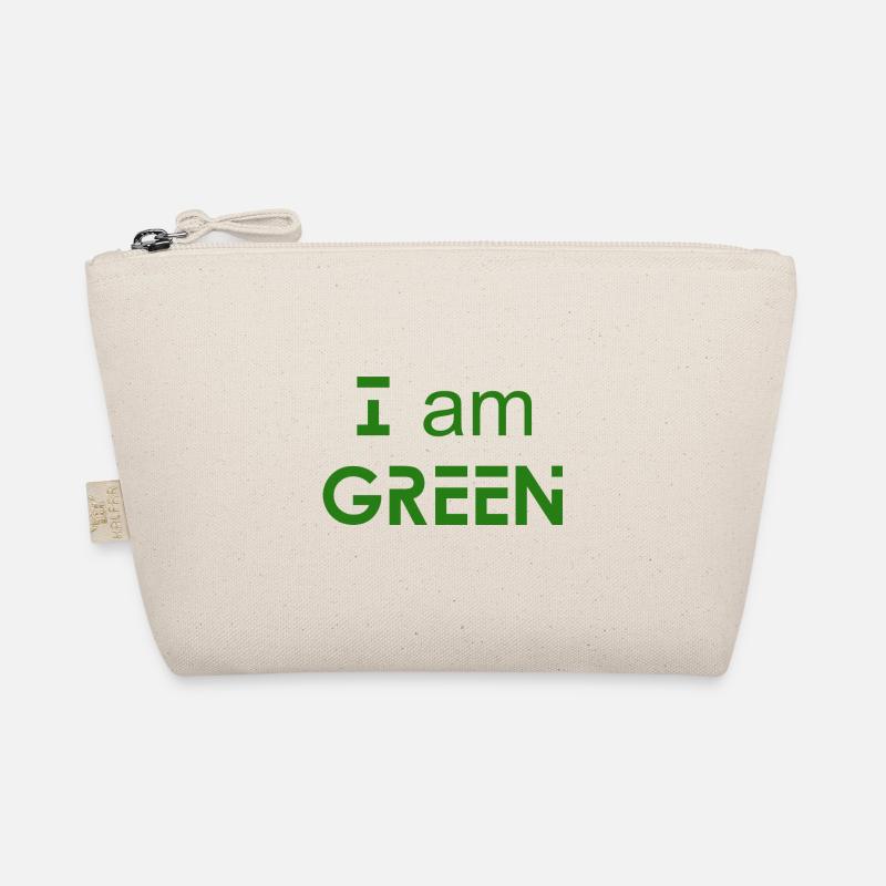I am GREEN - Umweltbewusstsein - Bio-Täschchen - Natur