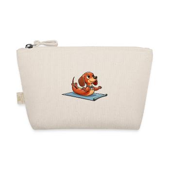 Teckel Yoga Fitness Workout Cute Dog Gymnastique - Trousse biologique - nature - Devant